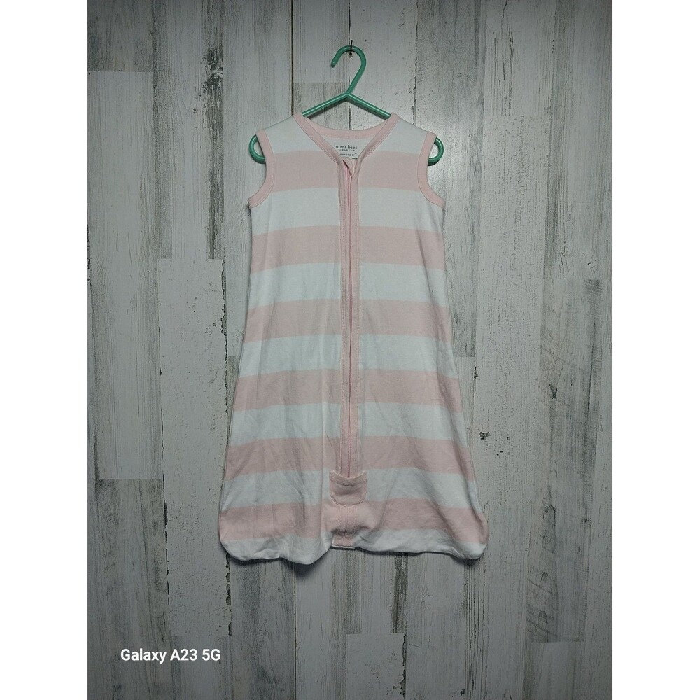 Burt’s Bees Baby Beekeeper Wearable Blanket Sleepsack Size Small White & Pink